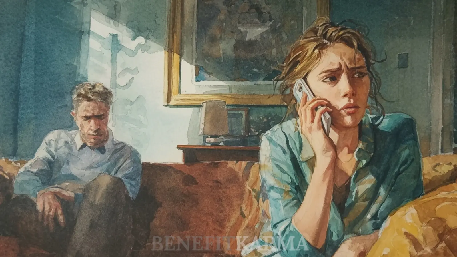 Unemployment benefits letter with a warning about identity theft