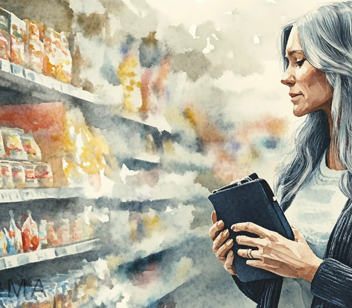 Person receiving fixed income security benefits illustration