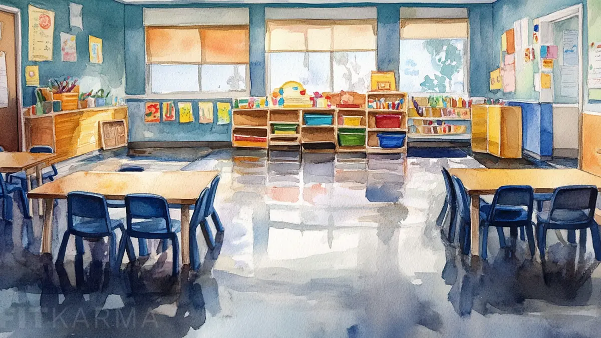 Children learn and play in a Head Start preschool classroom