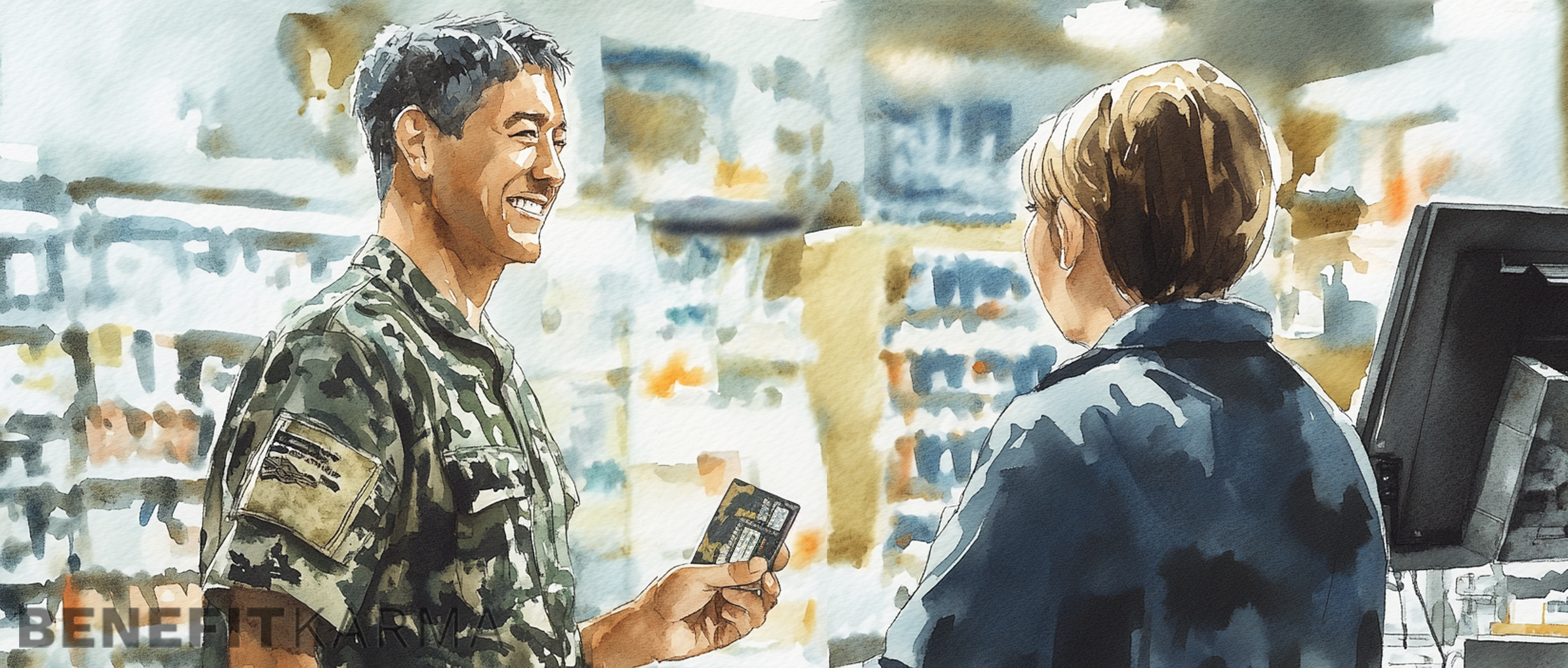 Active duty military members and veterans using discounts at various retailers