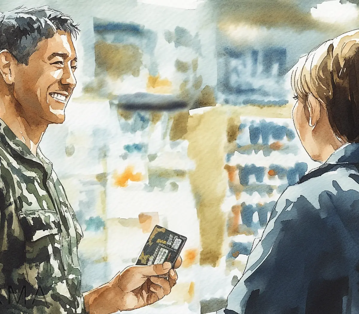 Active duty military members and veterans using discounts at various retailers