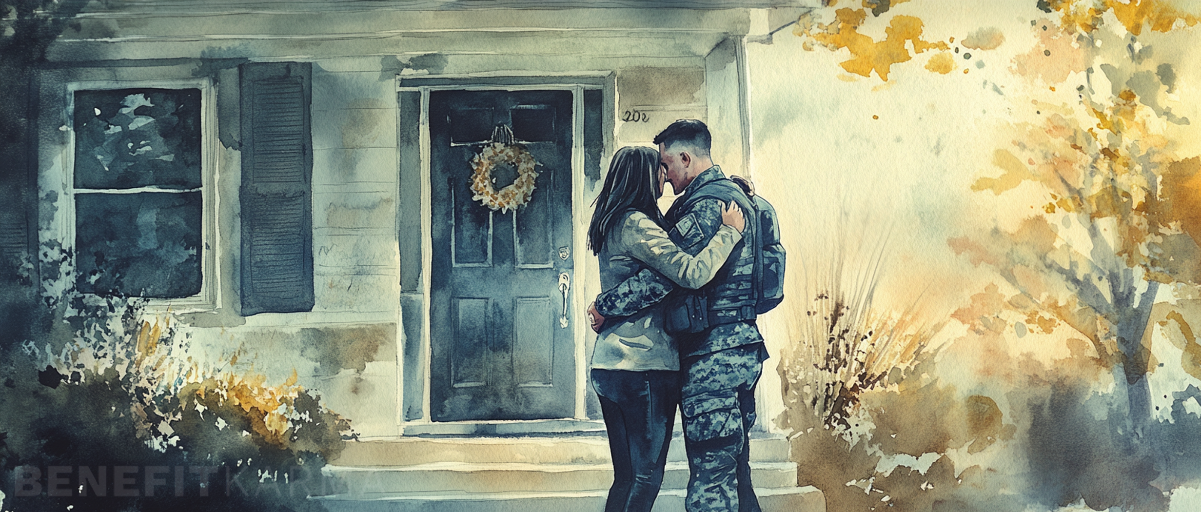 VA benefits award letter with dependent added illustration
