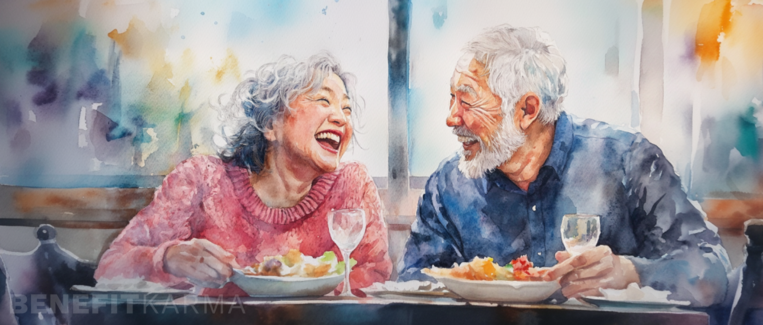 Seniors choosing healthy foods at a grocery store