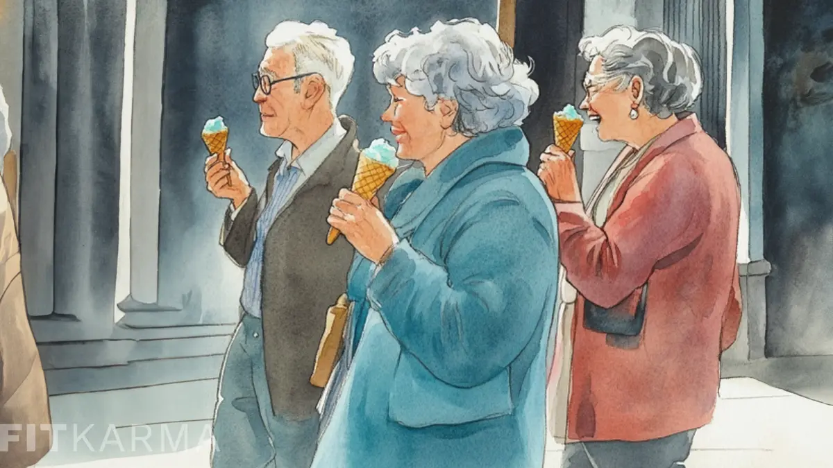 Older adults looking at coupon books and saving money