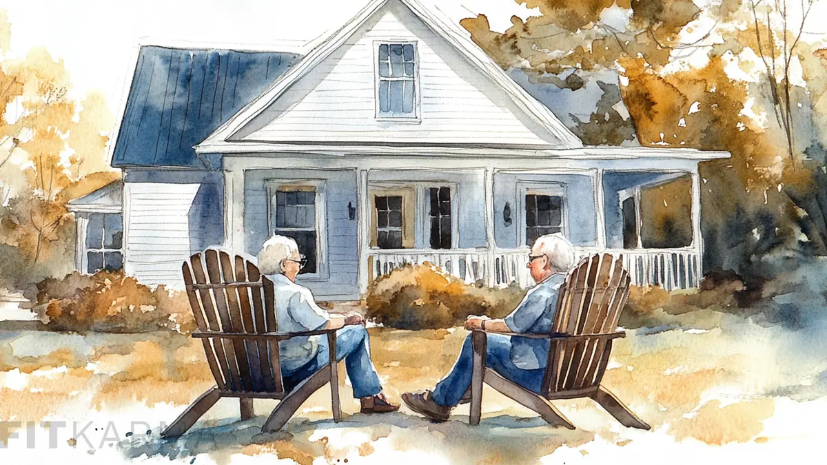 Senior couple looking at their property tax bill with a magnifying glass
