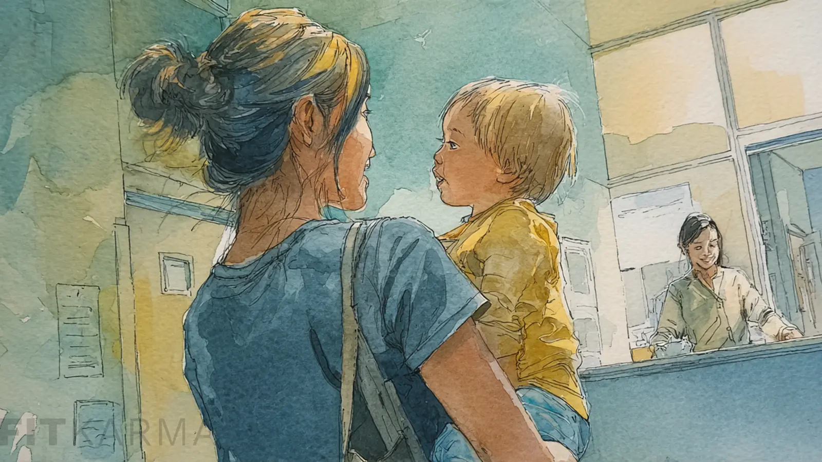 Child looking happy in a child care setting