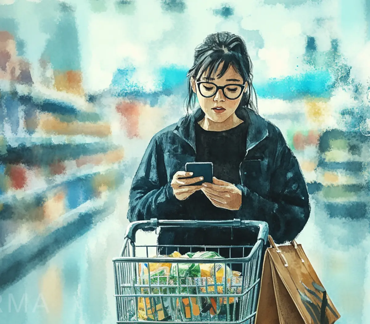 Stolen SNAP benefits illustration with question marks and an empty wallet