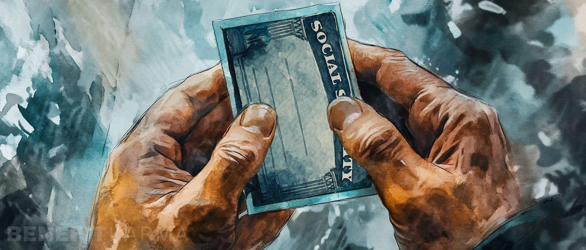 Social Security card with a new number being written on it