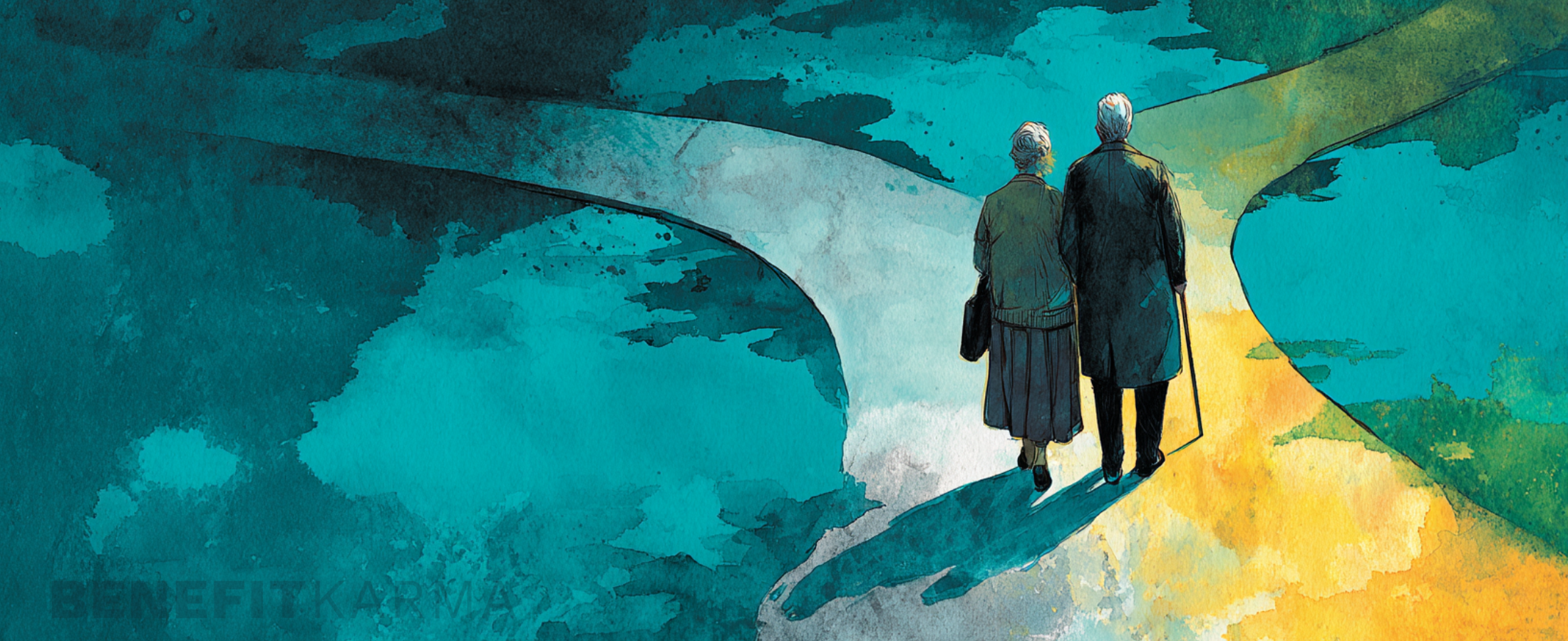 Medicare and Social Security enrollment ages and benefits illustration