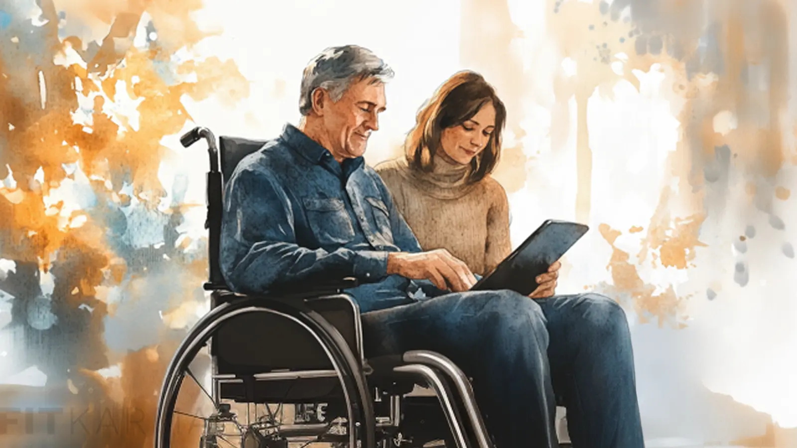 Person looking at a form about SSI benefits.