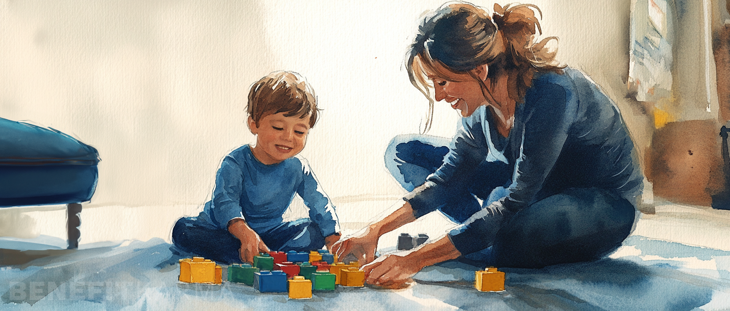Child with autism receiving therapy and support