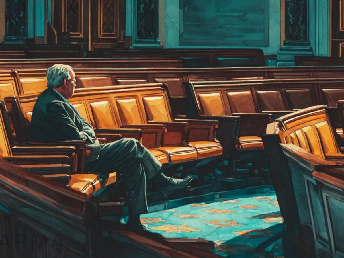Congressional session with gavel symbolizing stalled benefits legislation